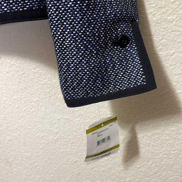 Anne Klein Women's NWT Ultramarine/Black Multi Short Jacket. NWT. Size 14. - Picture 3 of 11